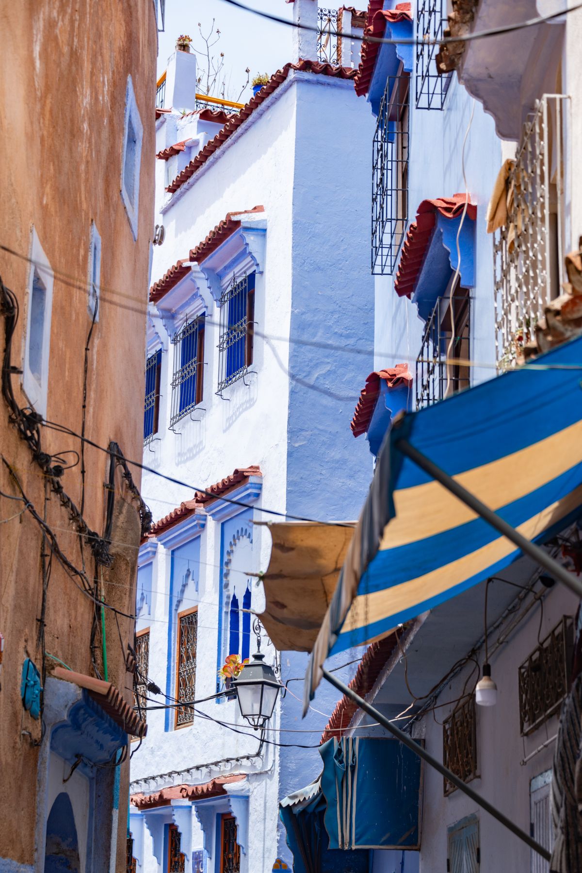 Narrow street in a Moroccan medina