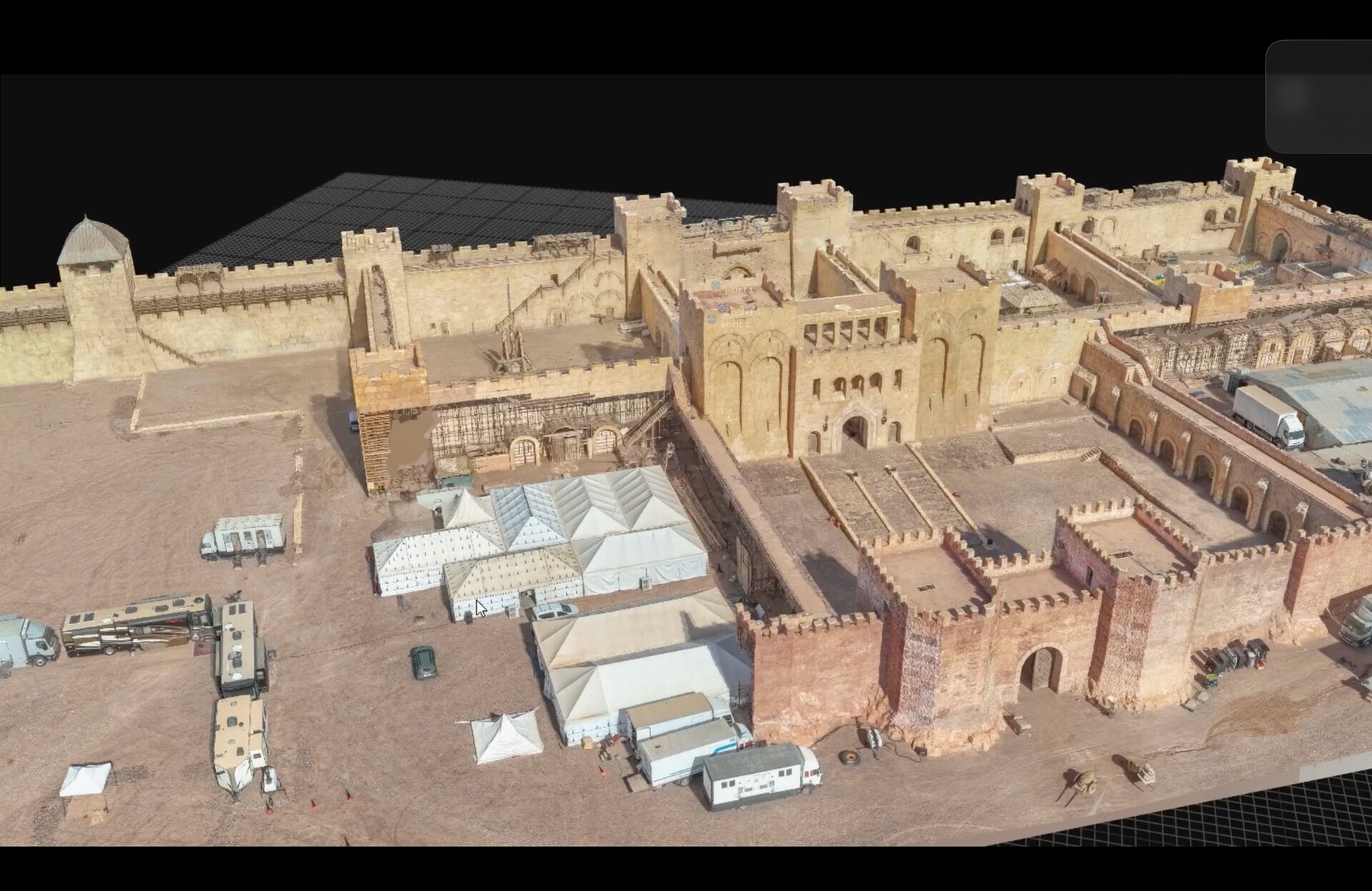 3D scan of the Kingdom of Heaven standing set