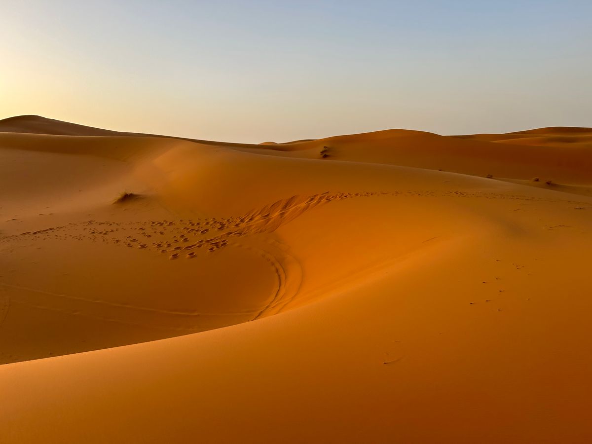 Sahara dunes near Merzouga